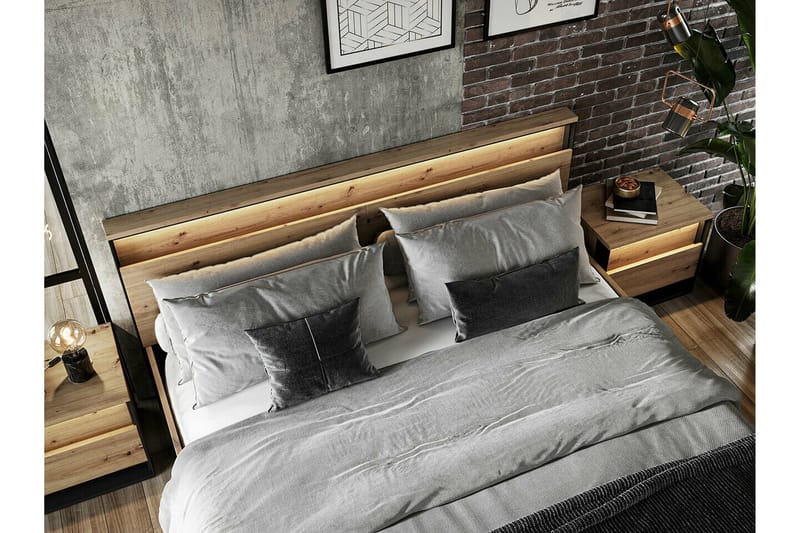 Rathmore Sängram 180x200 cm NO_BRAND Black - Møbler - Senge - Sengeramme & sengestel