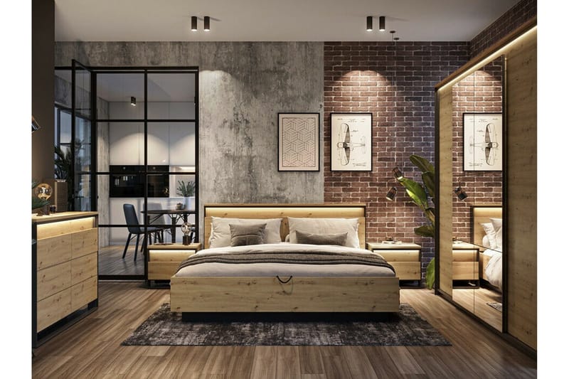 Rathmore Sengeramme 160x200 cm - Sort - Møbler - Senge - Sengeramme & sengestel