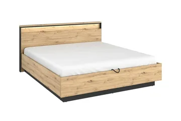 Rathmore Sengeramme 160x200 cm - Sort - Møbler - Senge - Sengeramme & sengestel