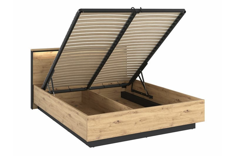 Rathmore Sengeramme 160x200 cm - Sort - Møbler - Senge - Sengeramme & sengestel