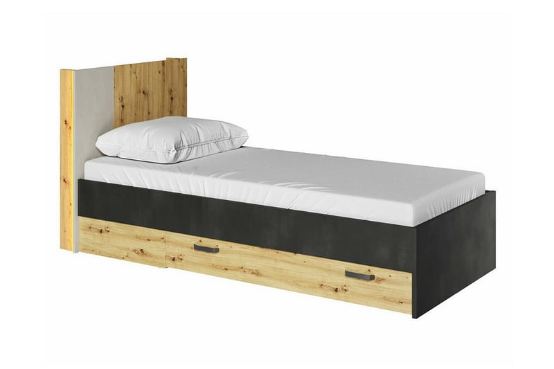 Rathmore Sengeramme 90x200 cm - Sort - Møbler - Senge - Sengeramme & sengestel