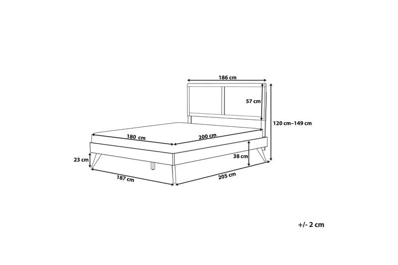 Ravene kontinentalseng 180x200 - Træ / natur - Sengeramme & sengestel