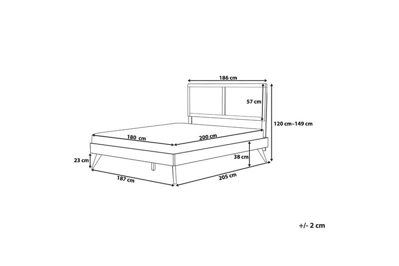 Ravene kontinentalseng 180x200 - Træ / natur - Møbler - Senge - Sengeramme & sengestel