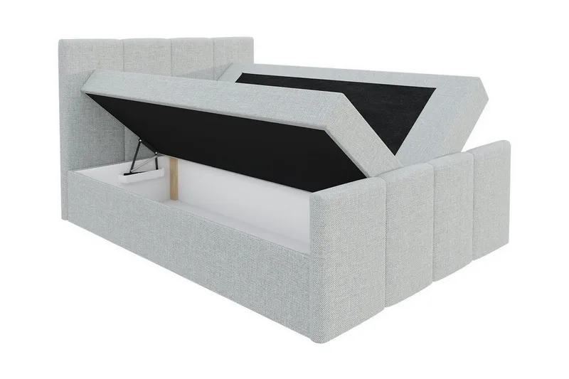 Ripon Sengepakke 120x200 cm med Sengegavl + Topmadras med Fasthedsgrad Medium - Rød - Møbler - Senge - Sengeramme & sengestel