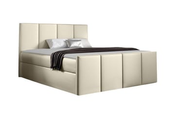 Ripon Sengeramme 140x200 cm i Kunstlæder med Fasthedsgrad Medium - Beige - Møbler - Senge - Sengeramme & sengestel