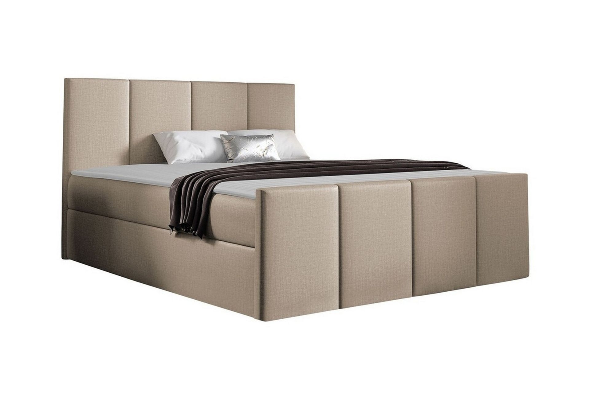 Ripon Sengeramme 160x200 cm - Beige - Møbler - Senge - Sengeramme & sengestel
