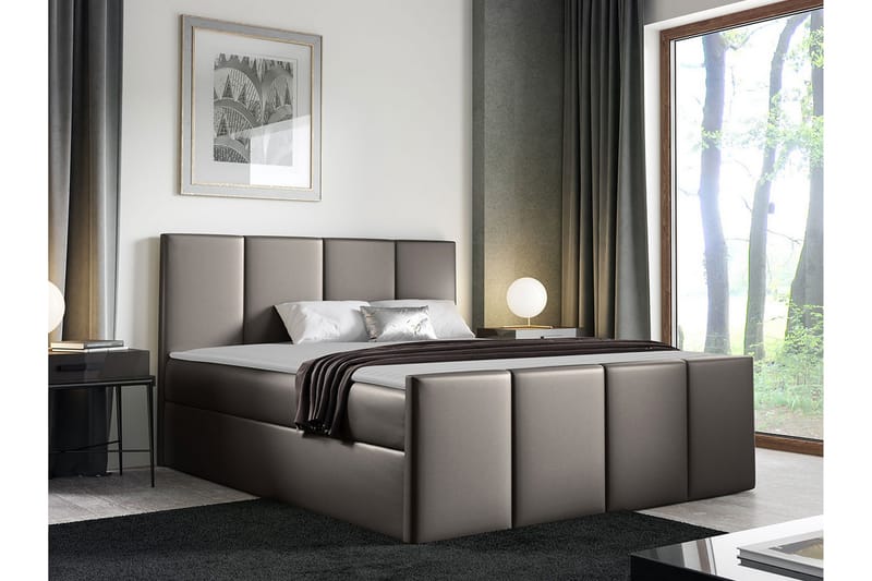 Ripon Sengeramme 160x200 cm - Brun - Møbler - Senge - Sengeramme & sengestel