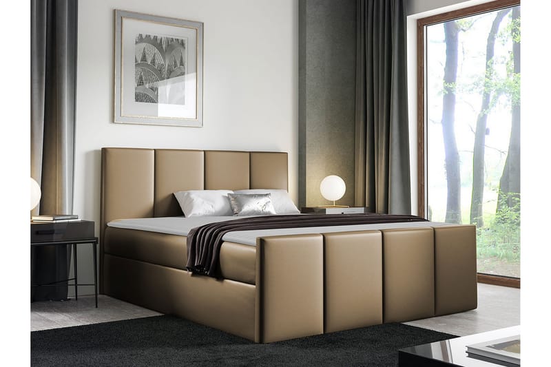 Ripon Sengeramme 160x200 cm - Brun - Møbler - Senge - Sengeramme & sengestel