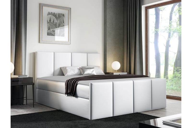 Ripon Sengeramme 160x200 cm - Lysegrå - Møbler - Senge - Sengeramme & sengestel