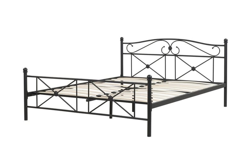 Rodez Dobbelt seng 160 | 200 cm - Sort - Sengeramme & sengestel