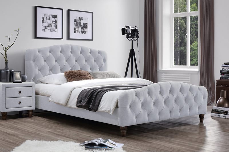 Sandra Seng Lys Beige - Møbler - Senge - Sengeramme & sengestel