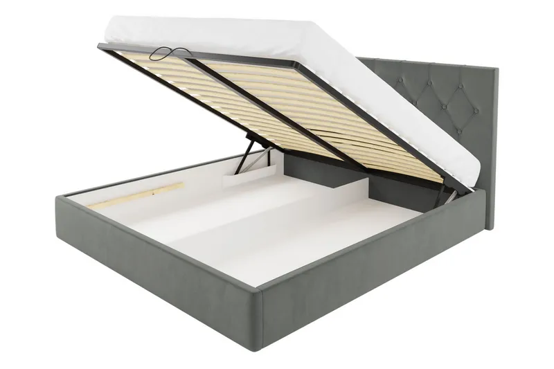 Seng 167x222 cm - Sort - Møbler - Senge - Sengeramme & sengestel