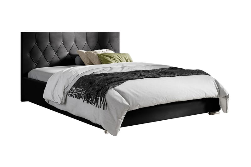 Seng 187x222 cm - Sort - Møbler - Senge - Sengeramme & sengestel