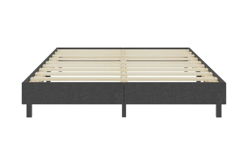 Seng Med Boxmadras 140x200 cm Stof Mørkegrå - Møbler - Senge - Sengeramme & sengestel