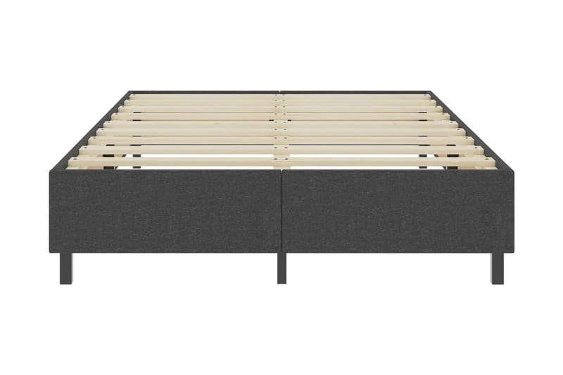 Seng Med Boxmadras 180x200 cm Stof Mørkegrå - Møbler - Senge - Sengeramme & sengestel