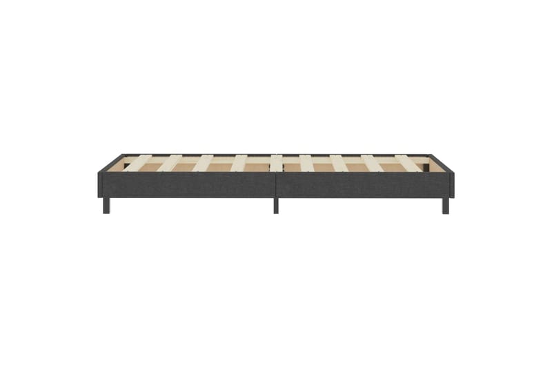 Seng Med Boxmadras 80x200 cm Stof Mørkegrå - Møbler - Senge - Sengeramme & sengestel