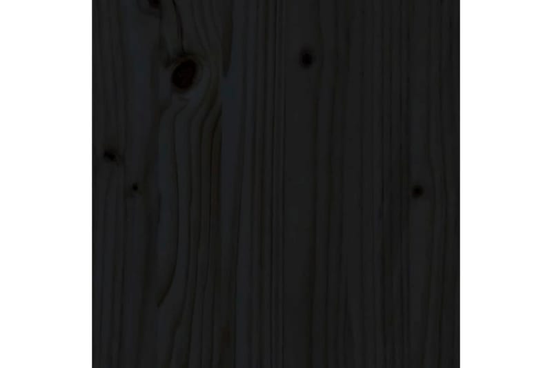 sengeramme 100x200 cm massivt fyrretræ sort - Sort - Møbler - Senge - Sengeramme & sengestel