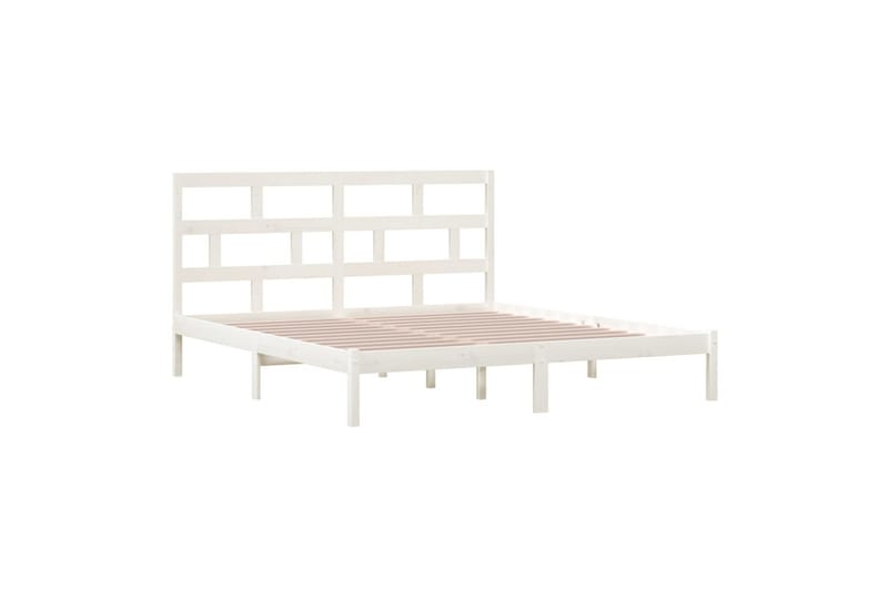 sengeramme 180x200 cm Super King massivt træ hvid - Hvid - Møbler - Senge - Sengeramme & sengestel
