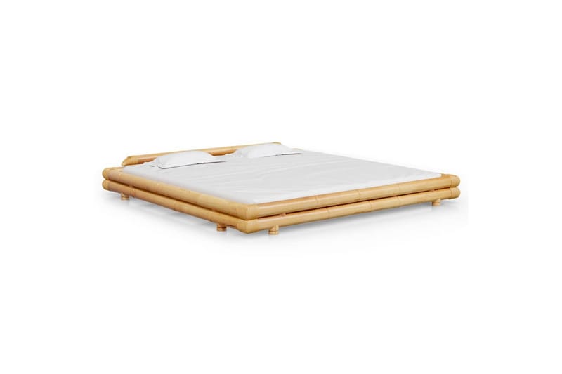 sengeramme 200x200 cm bambus - Brun - Møbler - Senge - Sengeramme & sengestel