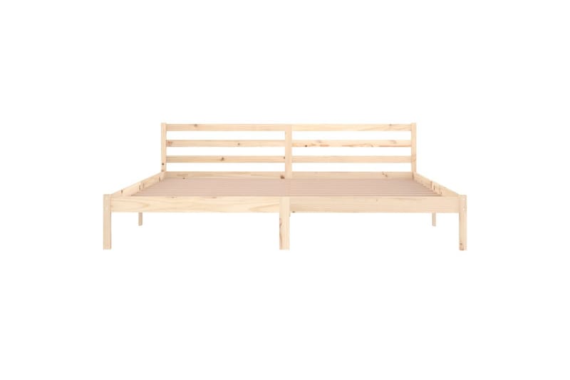sengeramme 200x200 cm massivt fyrretræ - Brun - Møbler - Senge - Sengeramme & sengestel