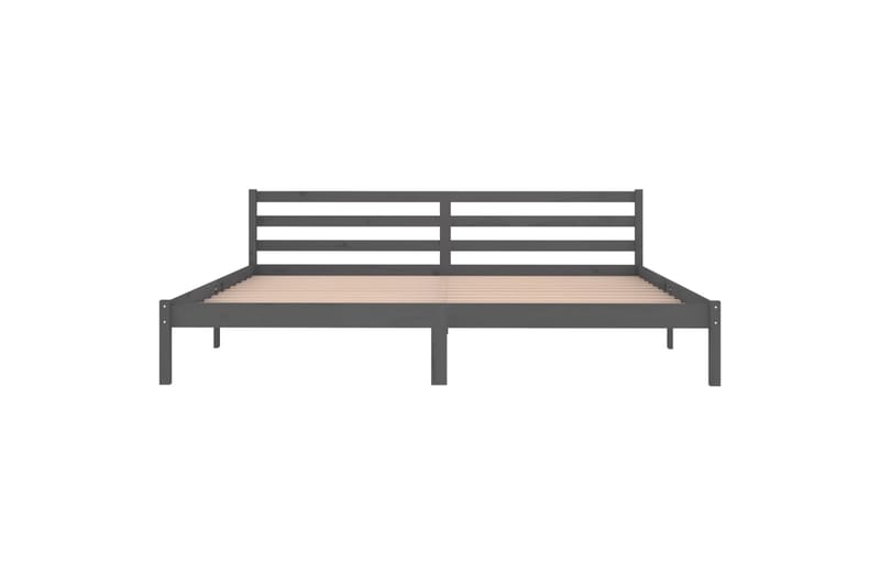 sengeramme 200x200 cm massivt fyrretræ grå - Grå - Møbler - Senge - Sengeramme & sengestel