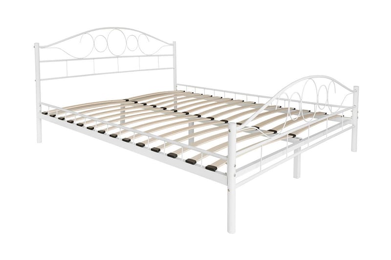 Sengeramme NOREMI 140x200 - Hvid - Møbler - Senge - Sengeramme & sengestel
