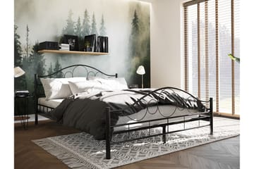 Sengeramme NOREMI 160x200 - Sort - Møbler - Senge - Sengeramme & sengestel