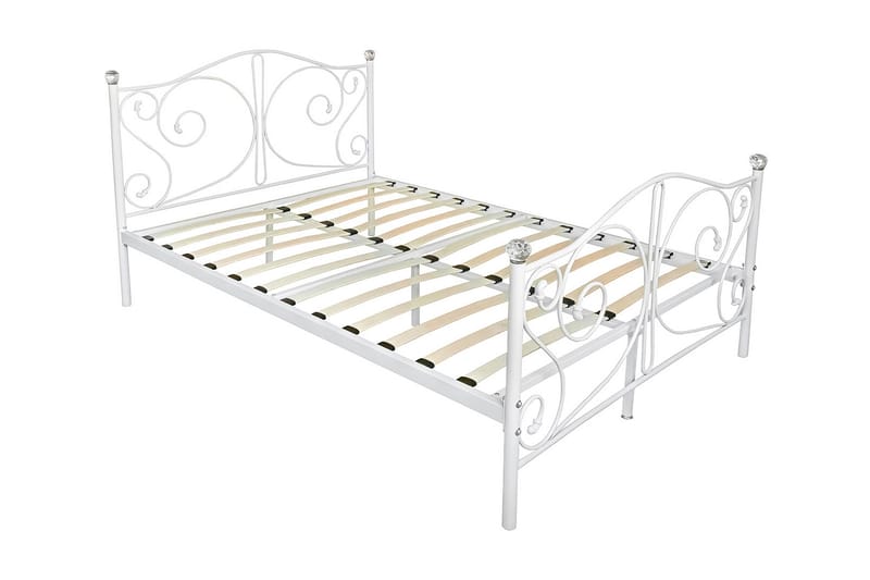 Sengeramme ROLEMI 140x200 - Sort - Møbler - Senge - Sengeramme & sengestel