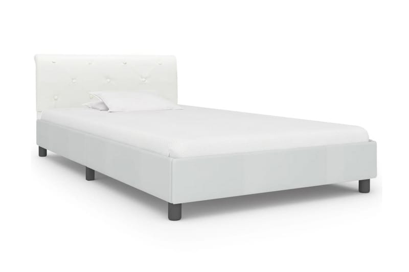 sengestel 100 x 200 cm kunstlæder hvid - Møbler - Senge - Sengeramme & sengestel