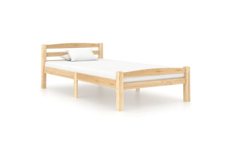 sengestel 100x200 cm massivt fyrretræ - Brun - Møbler - Senge - Sengeramme & sengestel