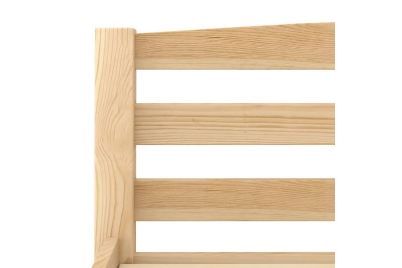 sengestel 100x200 cm massivt fyrretræ - Brun - Sengeramme & sengestel