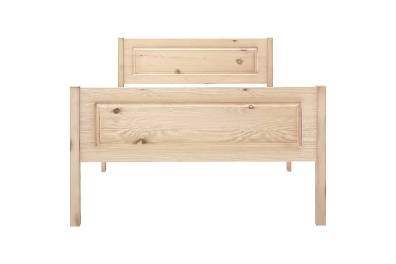 sengestel 100x200 cm massivt fyrretræ - Brun - Møbler - Senge - Sengeramme & sengestel