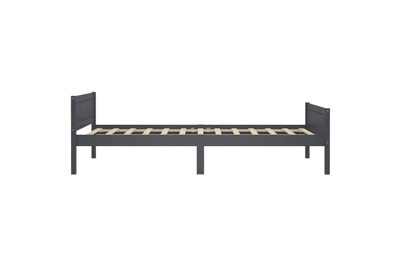 sengestel 100x200 cm massivt fyrretræ grå - Grå - Møbler - Senge - Sengeramme & sengestel