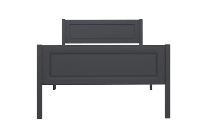 sengestel 100x200 cm massivt fyrretræ grå - Grå - Møbler - Senge - Sengeramme & sengestel