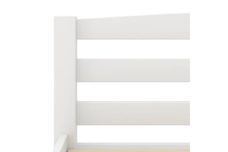 sengestel 100x200 cm massivt fyrretræ hvid - Hvid - Sengeramme & sengestel