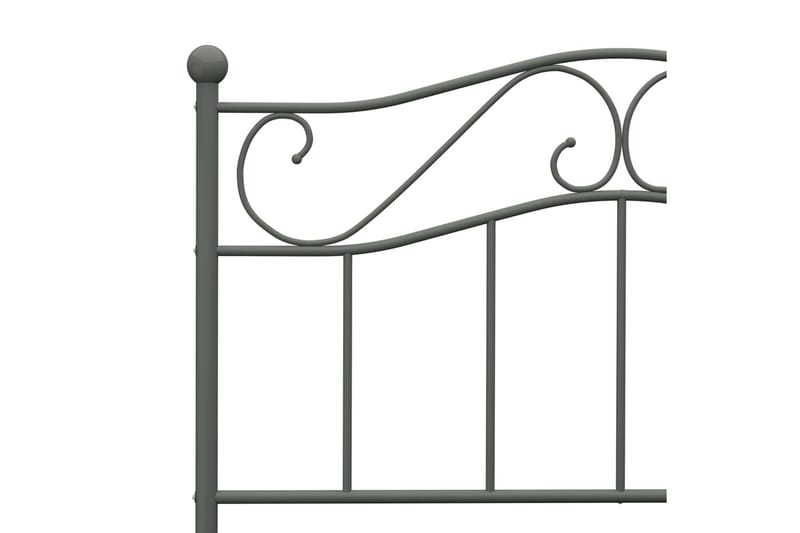 Sengestel 100x200 cm Metal Grå - Grå - Møbler - Senge - Sengeramme & sengestel