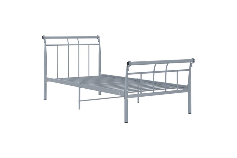 sengestel 100x200 cm metal grå - Grå - Møbler - Senge - Sengeramme & sengestel