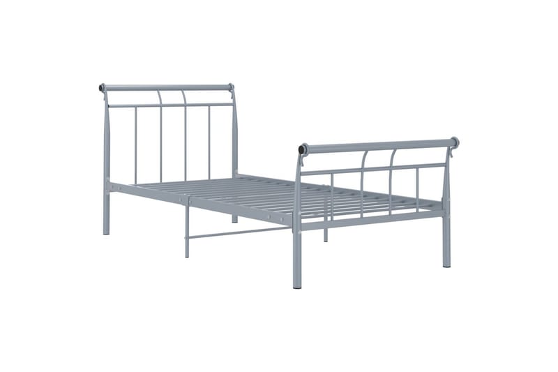 sengestel 100x200 cm metal grå - Grå - Sengeramme & sengestel