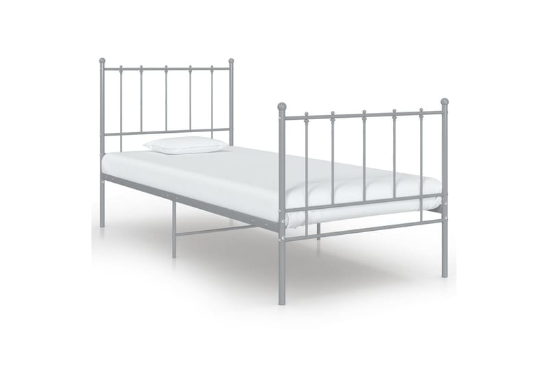 sengestel 100x200 cm metal grå - Grå - Møbler - Senge - Sengeramme & sengestel