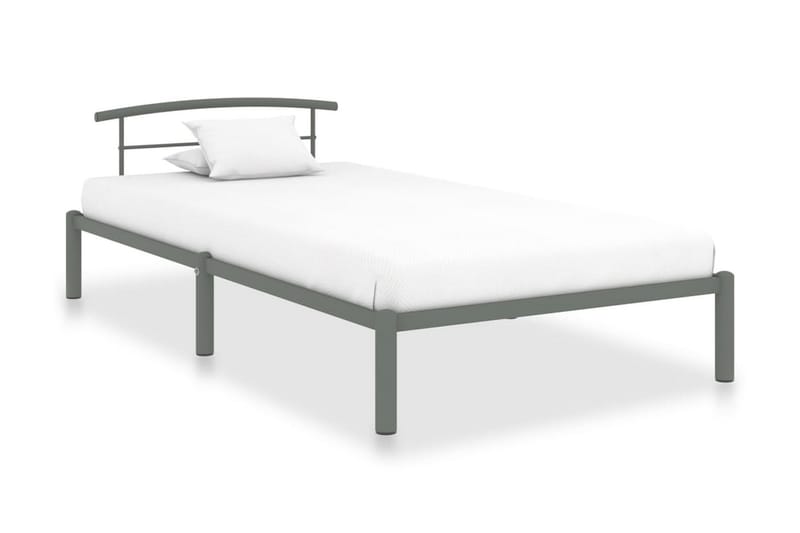 Sengestel 100X200 cm Metal Grå - Møbler - Senge - Sengeramme & sengestel