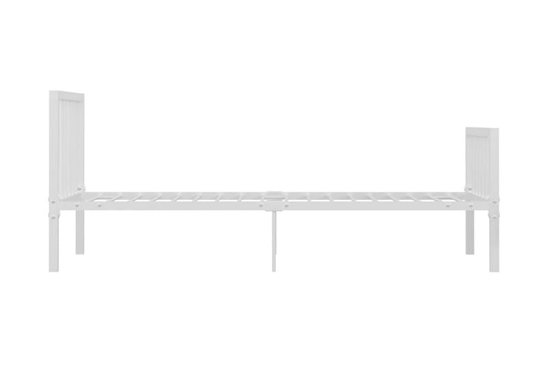 Sengestel 100x200 cm Metal Hvid - Hvid - Møbler - Senge - Sengeramme & sengestel