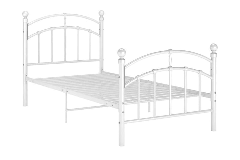 sengestel 100x200 cm metal hvid - Hvid - Møbler - Senge - Sengeramme & sengestel