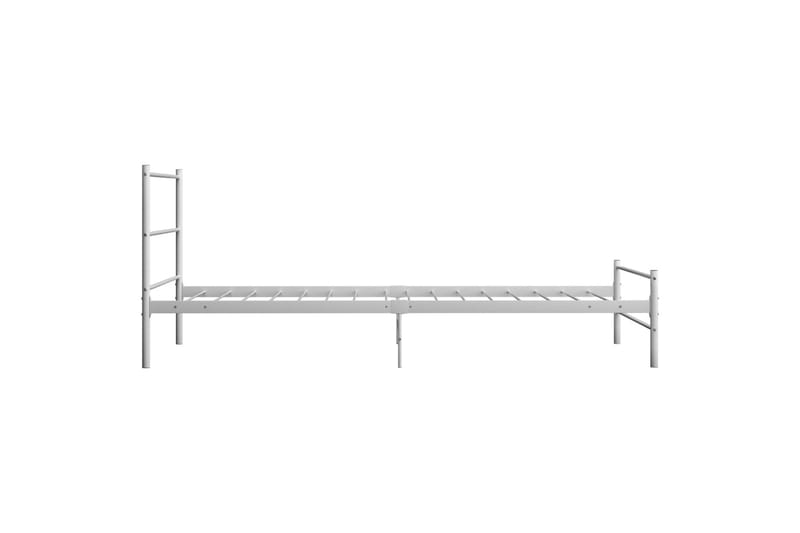 Sengestel 100x200 cm Metal Hvid - Møbler - Senge - Sengeramme & sengestel