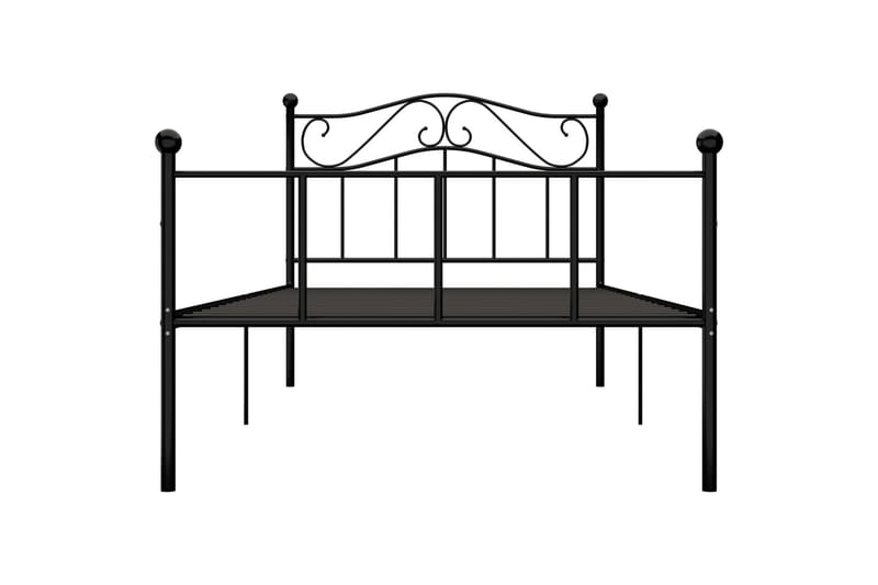 Sengestel 100x200 cm Metal Sort - Sort - Møbler - Senge - Sengeramme & sengestel