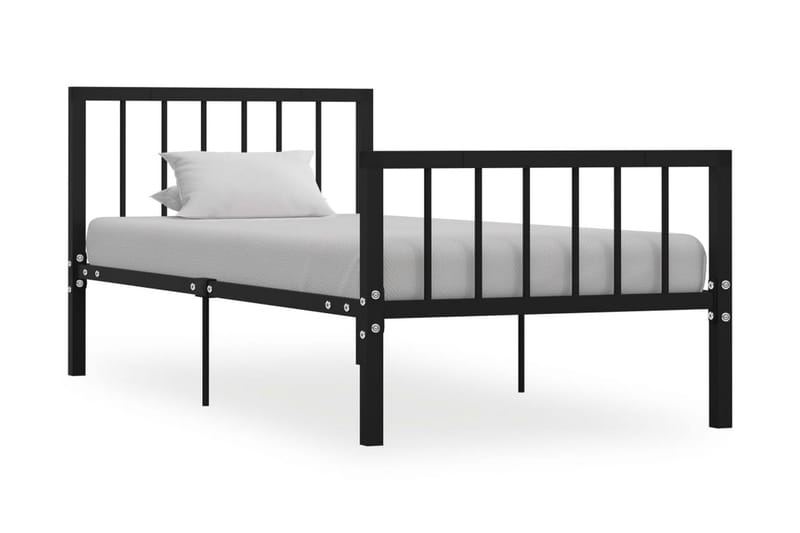 Sengestel 100x200 cm Metal Sort - Sort - Møbler - Senge - Sengeramme & sengestel