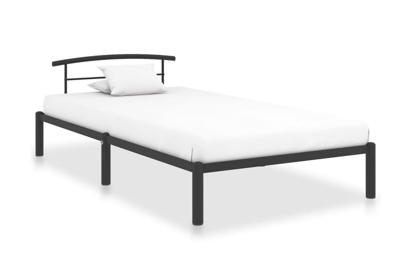 Sengestel 100X200 cm Metal Sort - Møbler - Senge - Sengeramme & sengestel