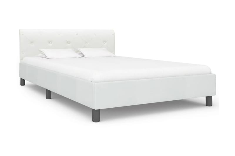 sengestel 120 x 200 cm kunstlæder hvid - Møbler - Senge - Sengeramme & sengestel