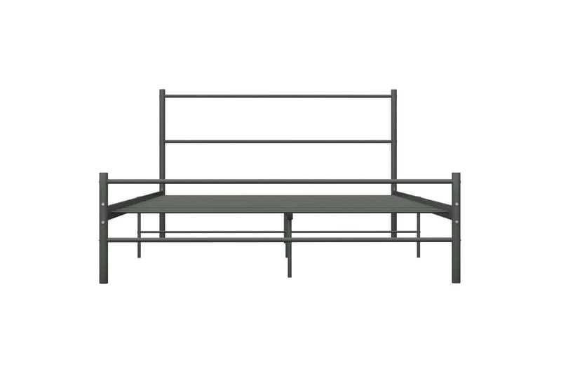 Sengestel 120 X 200 Cm Metal Grå - Grå - Møbler - Senge - Sengeramme & sengestel
