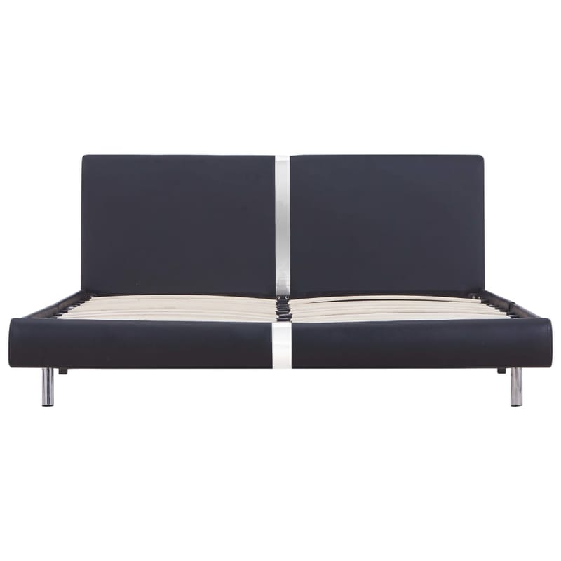 Sengestel 120 X 200 Cm Sort Kunstl�æder - Sort - Møbler - Senge - Sengeramme & sengestel