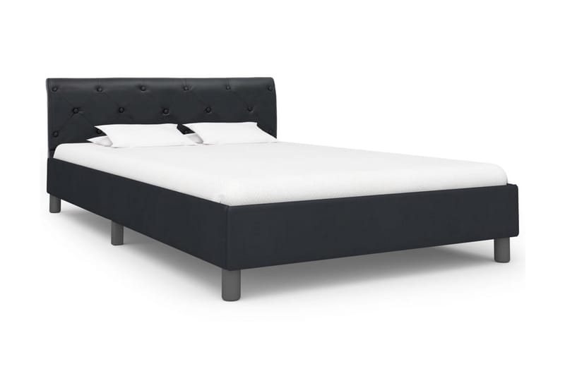 sengestel 120 x 200 cm sort kunstlæder - Møbler - Senge - Sengeramme & sengestel